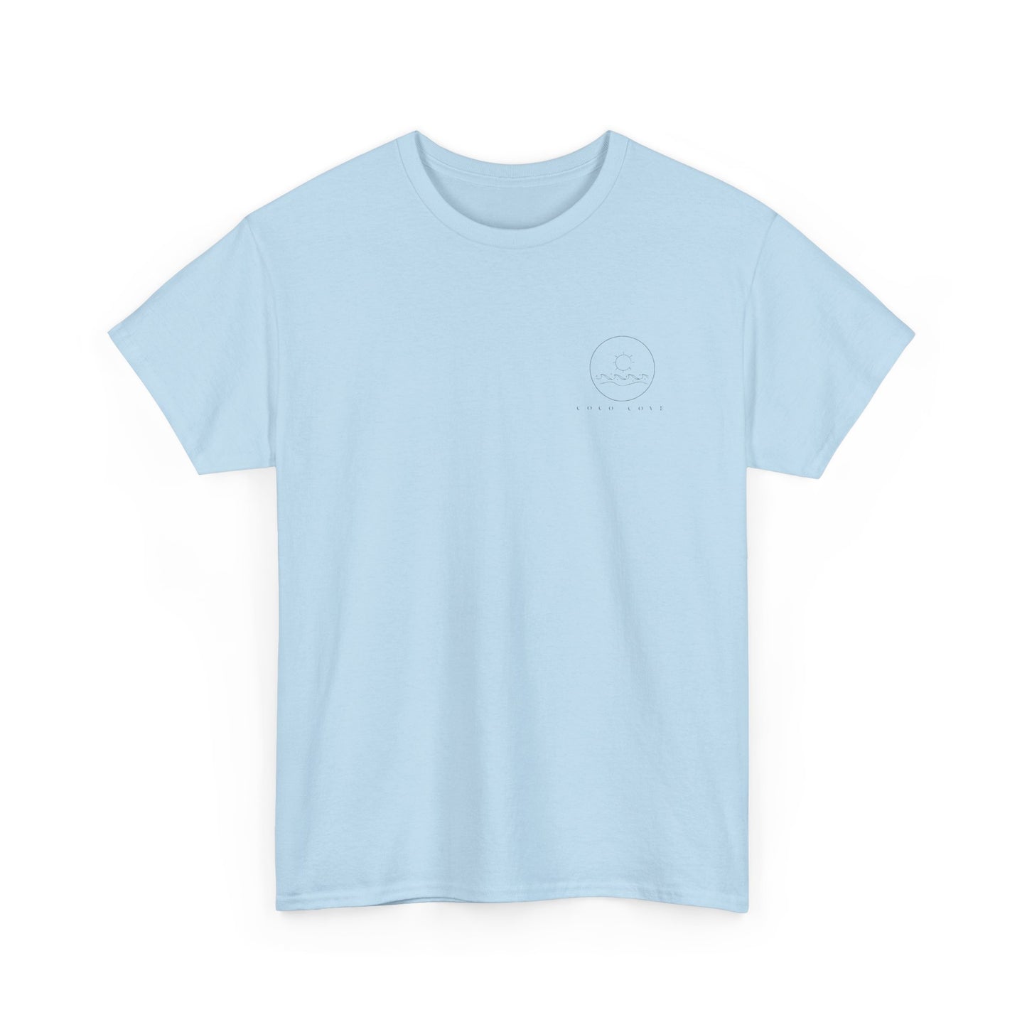 Coastal Sailboat Tee — "Coco Cove" Graphic Cotton T‑Shirt