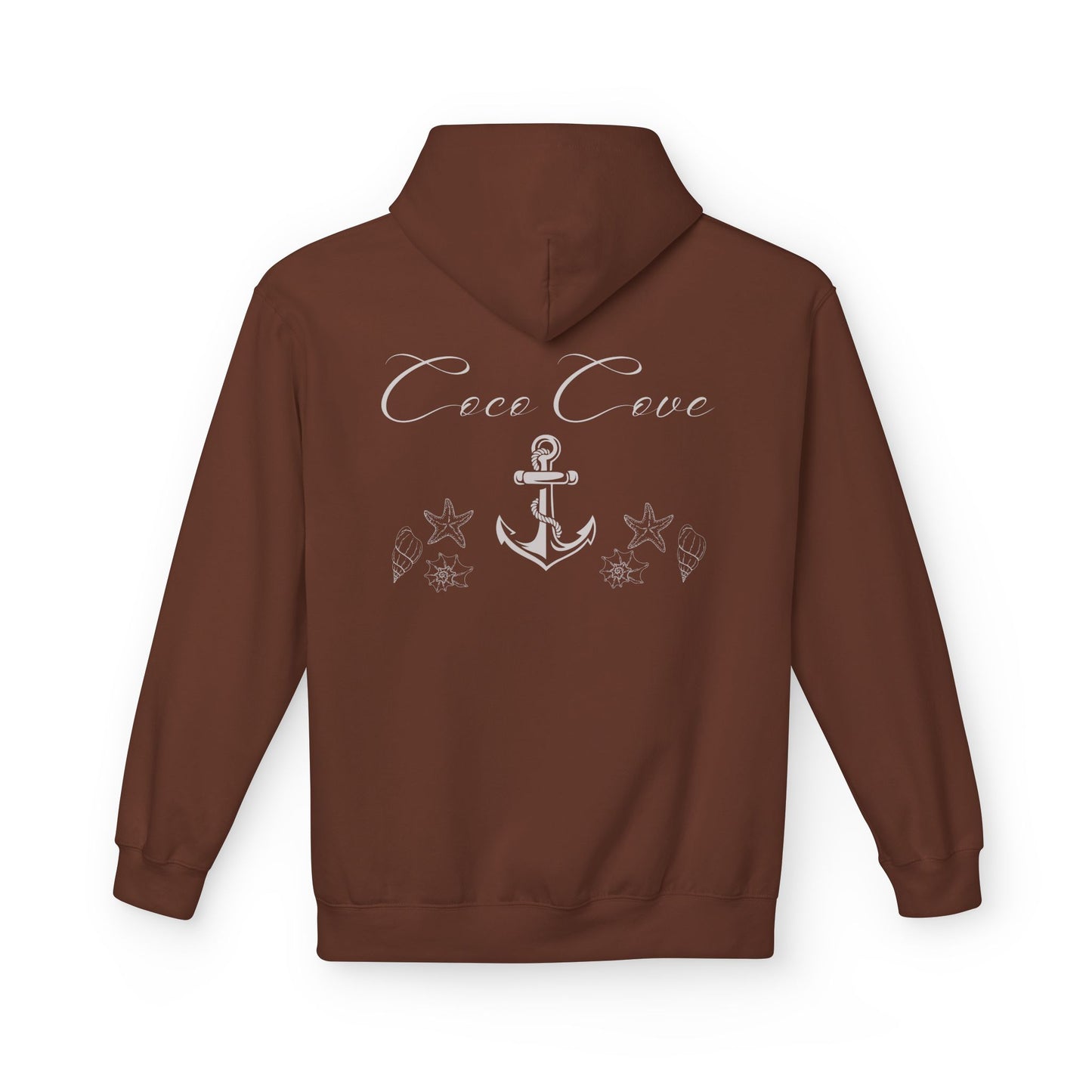 Coco Cove Anchor Hoodie – Nautical Pullover with Script Logo