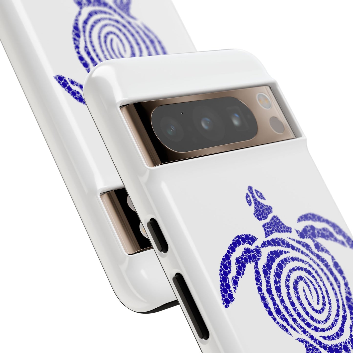 Sea Turtle Spiral Phone Case — Blue Tribal Turtle iPhone Cover