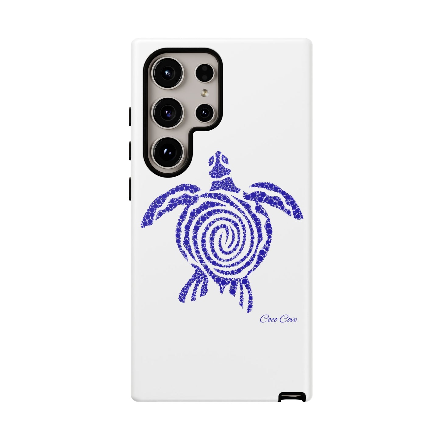 Sea Turtle Spiral Phone Case — Blue Tribal Turtle iPhone Cover