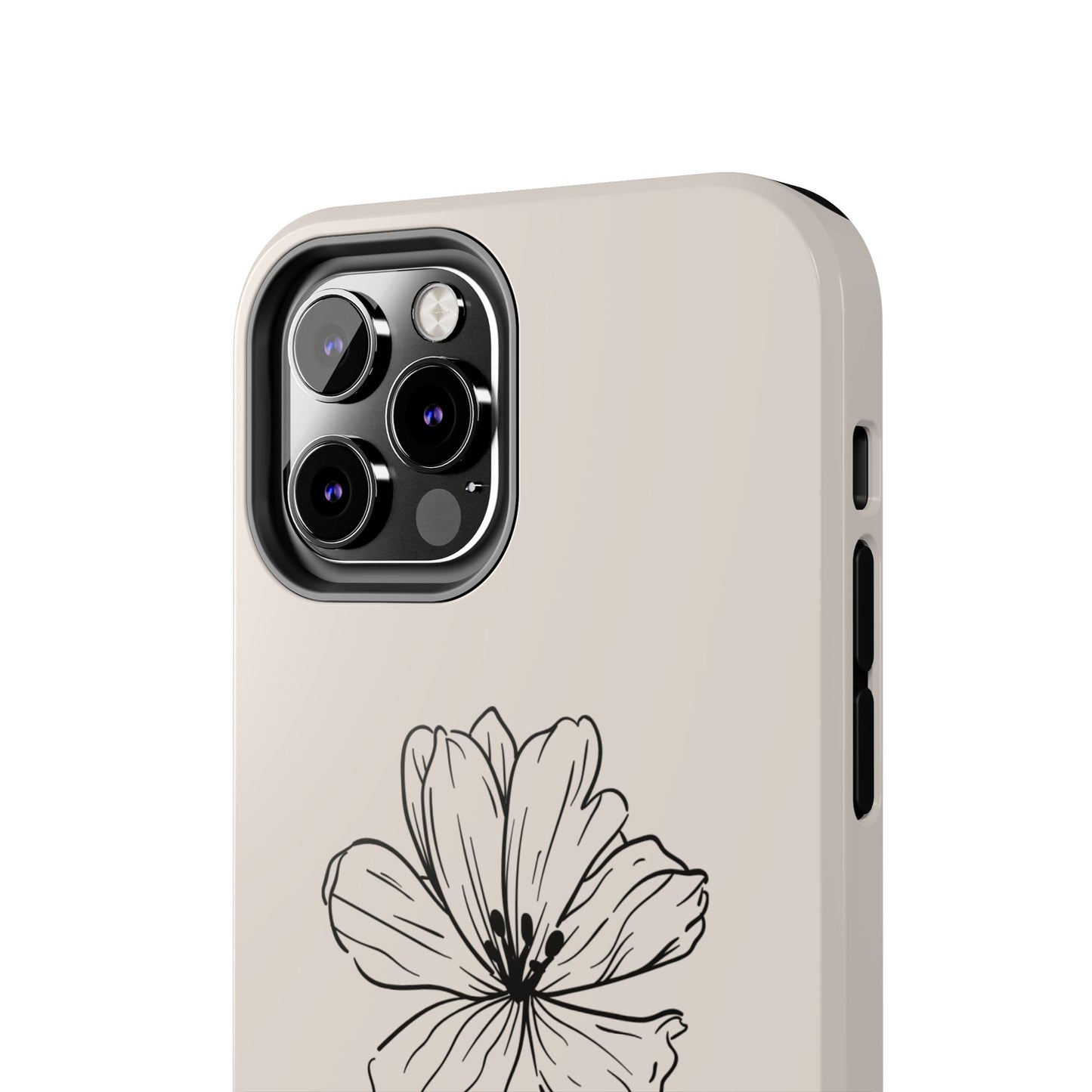 Floral 'I'll Be By The Ocean' Tough Phone Case — Minimal Beach-Inspired Protection