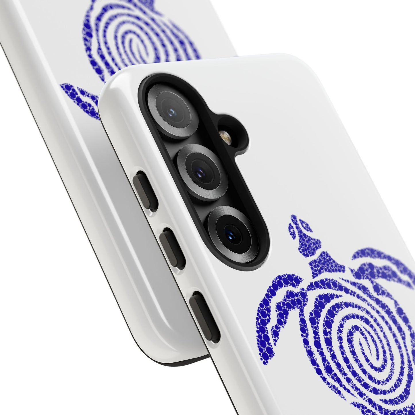 Sea Turtle Spiral Phone Case — Blue Tribal Turtle iPhone Cover