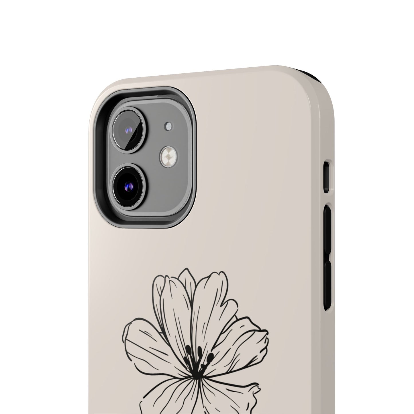 Floral 'I'll Be By The Ocean' Tough Phone Case — Minimal Beach-Inspired Protection