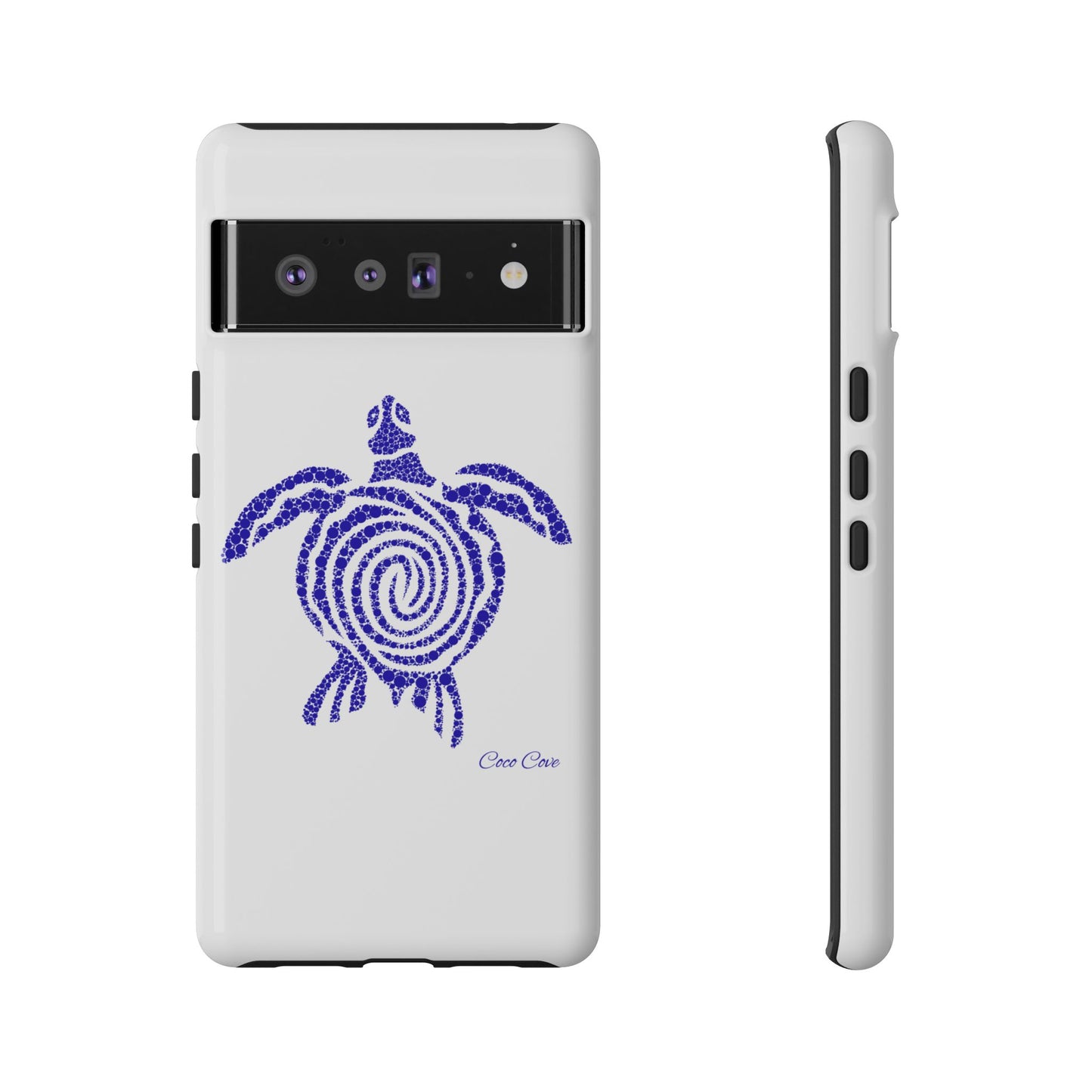 Sea Turtle Spiral Phone Case — Blue Tribal Turtle iPhone Cover