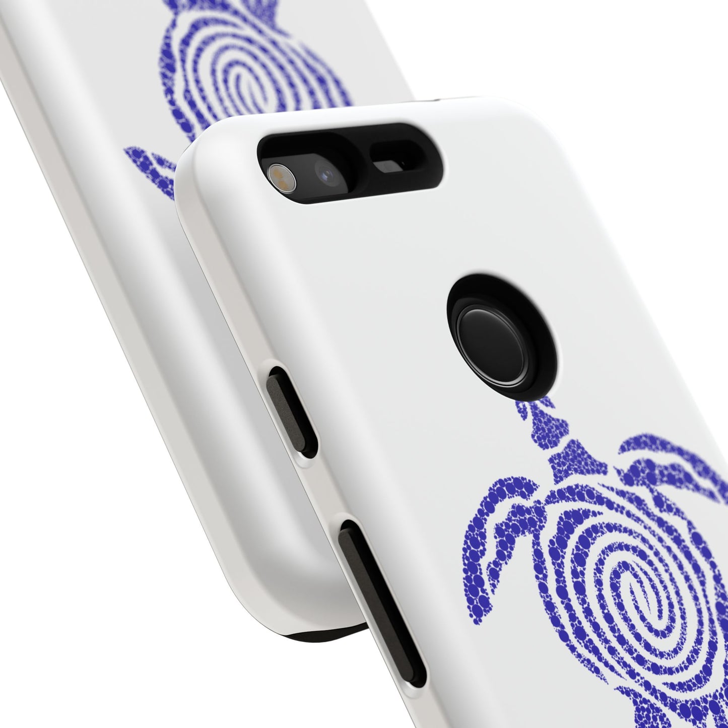 Sea Turtle Spiral Phone Case — Blue Tribal Turtle iPhone Cover