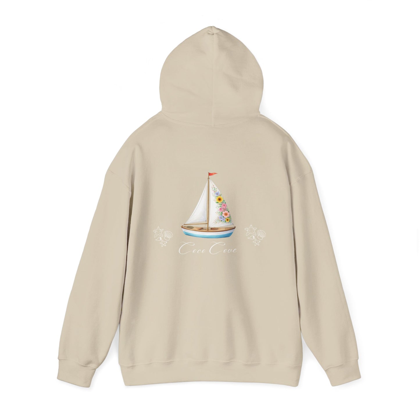 Coco Cove Floral Sailboat Hoodie