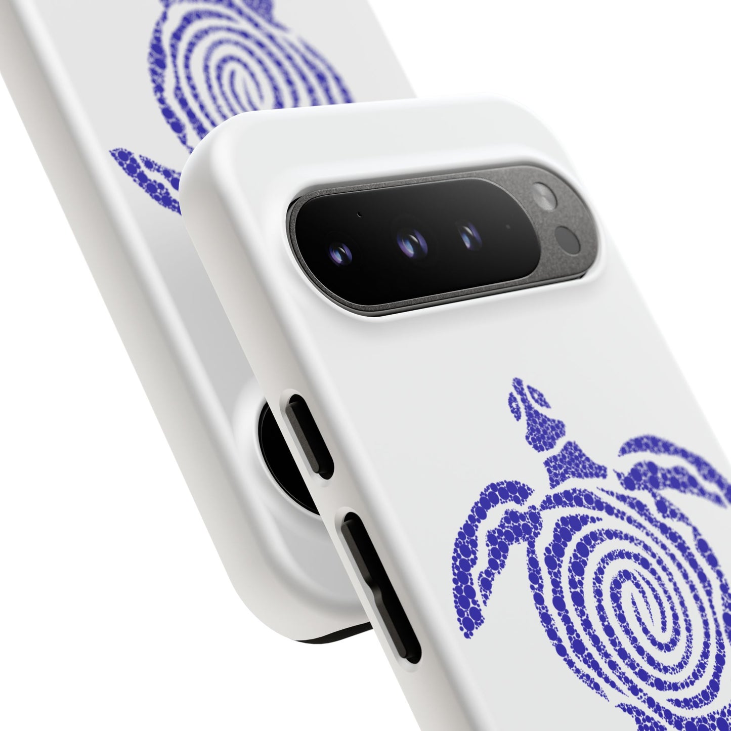 Sea Turtle Spiral Phone Case — Blue Tribal Turtle iPhone Cover