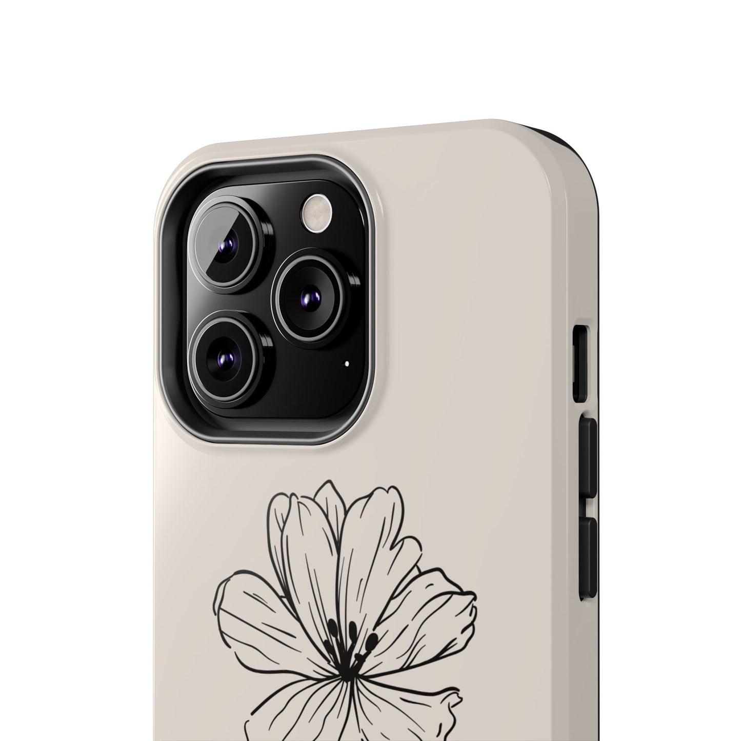 Floral 'I'll Be By The Ocean' Tough Phone Case — Minimal Beach-Inspired Protection