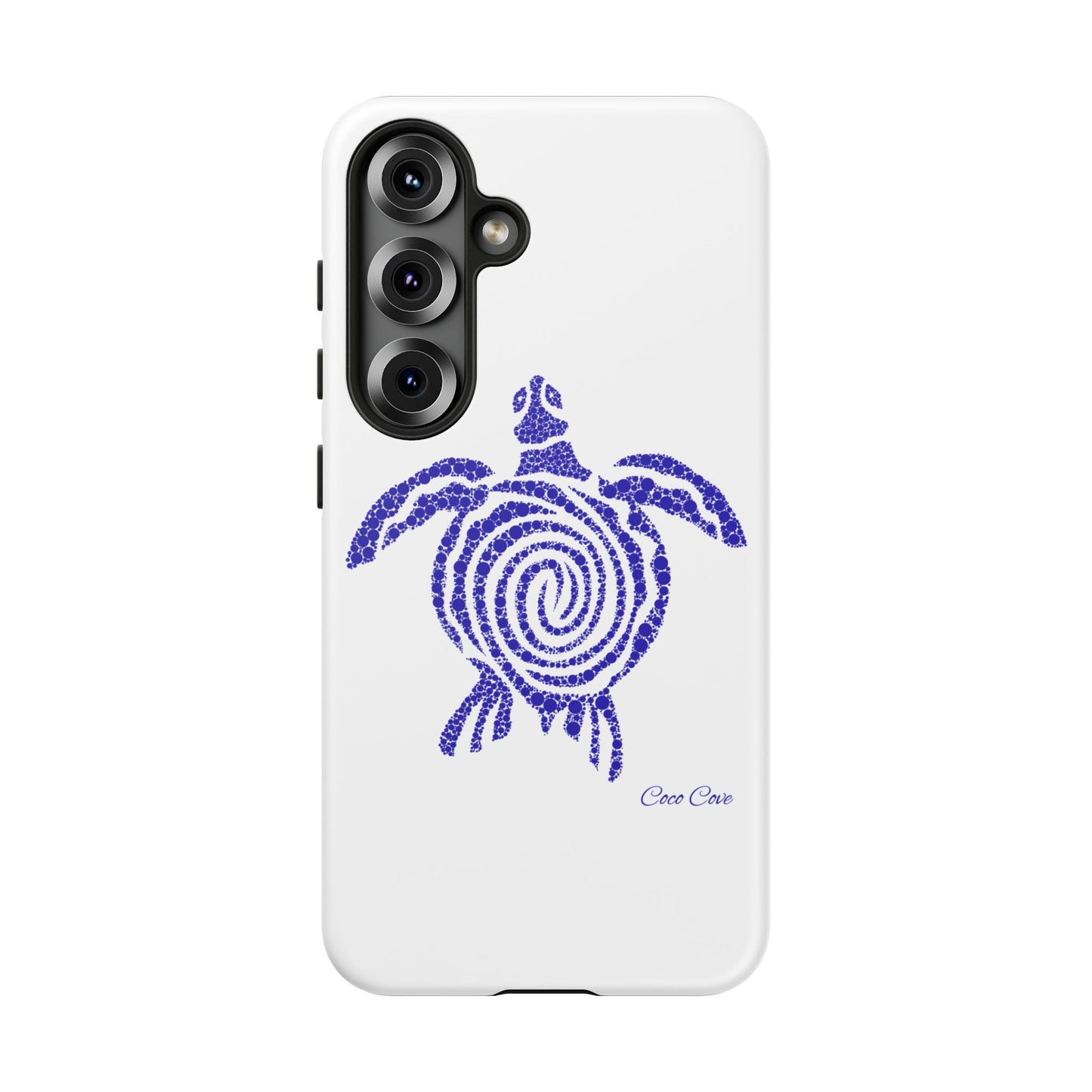 Sea Turtle Spiral Phone Case — Blue Tribal Turtle iPhone Cover