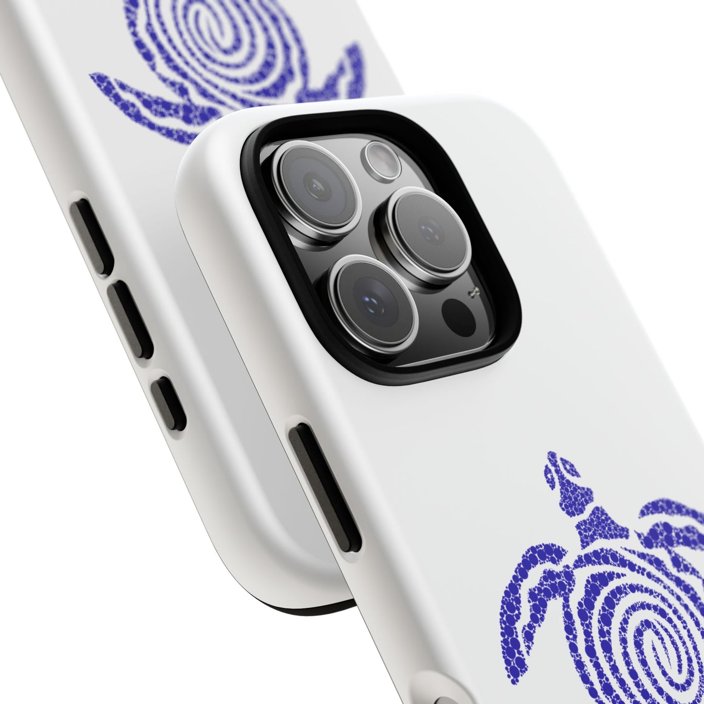 Sea Turtle Spiral Phone Case — Blue Tribal Turtle iPhone Cover